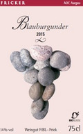 Etikette Fricker Blauburgunder