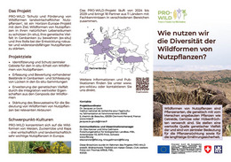 PRO-WILD Project brochure in German.