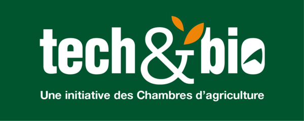 Tech&Bio logo with the text Une initiative des Chambres d'agriculture.